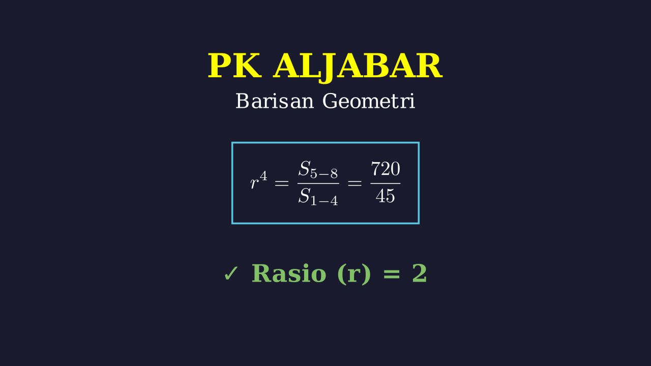 Menyelesaikan Soal Deret Geometri