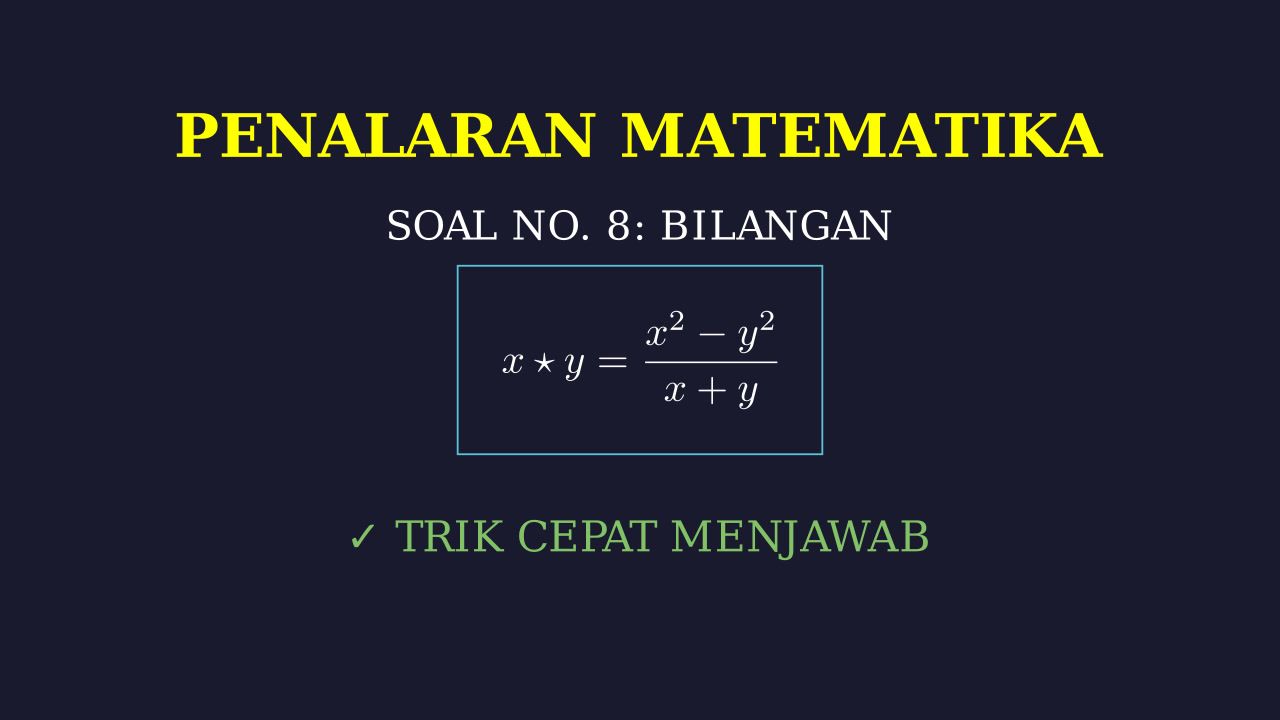 Pembahasan Soal Nomor 8