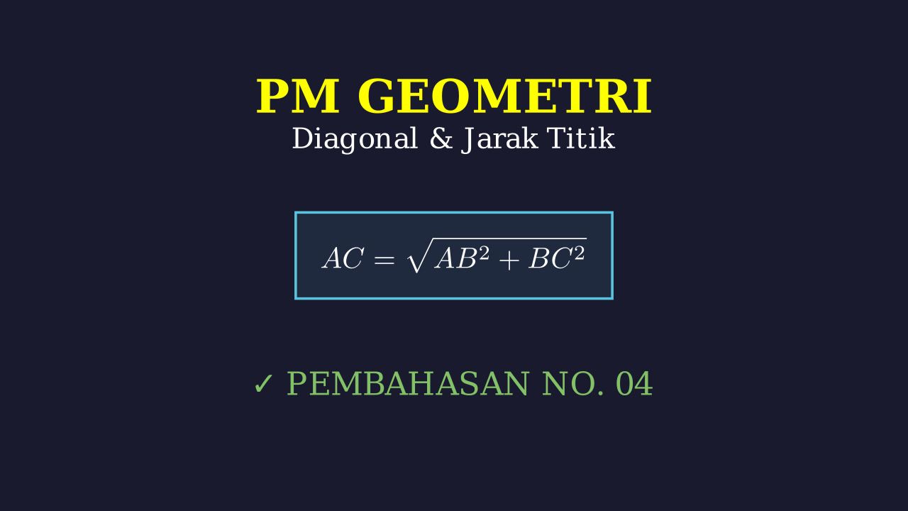 Menghitung Panjang Diagonal Kabel