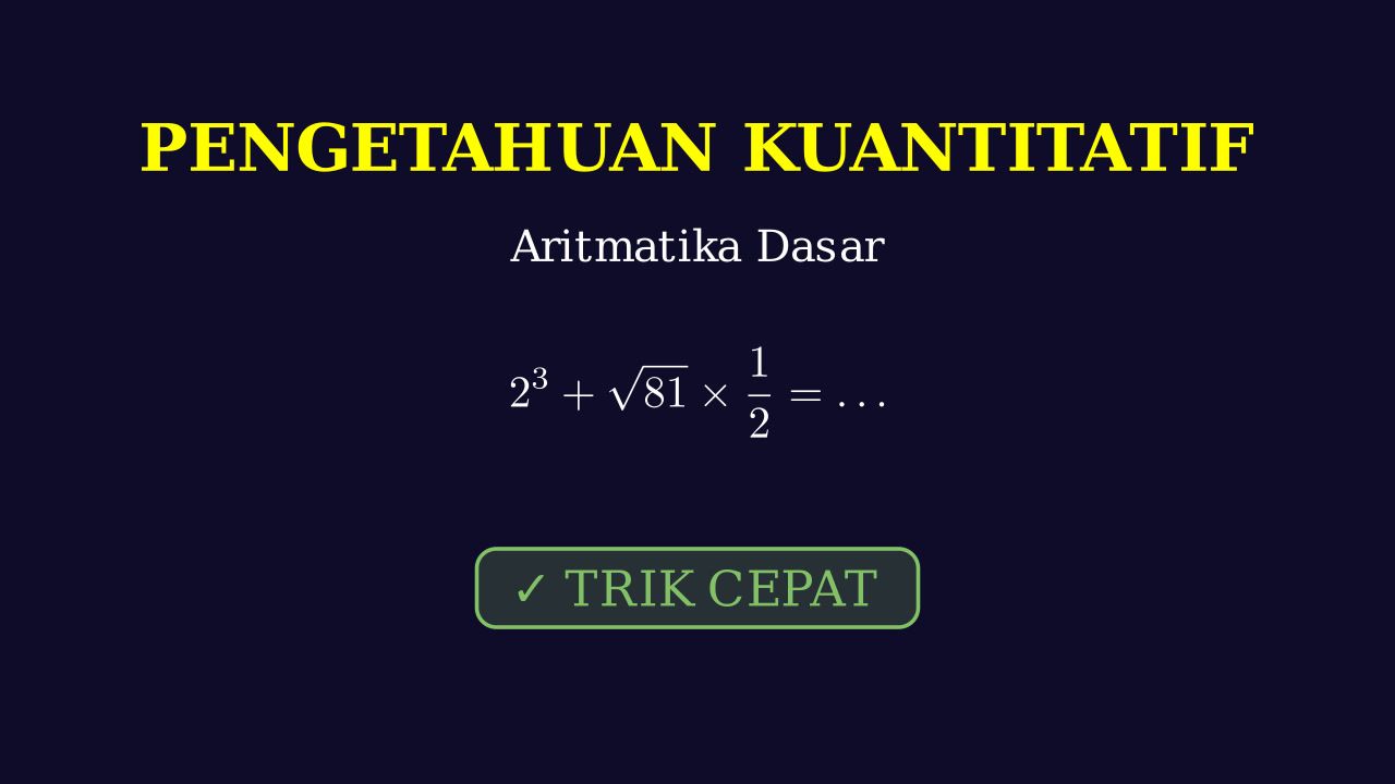 Aritmatika Dasar