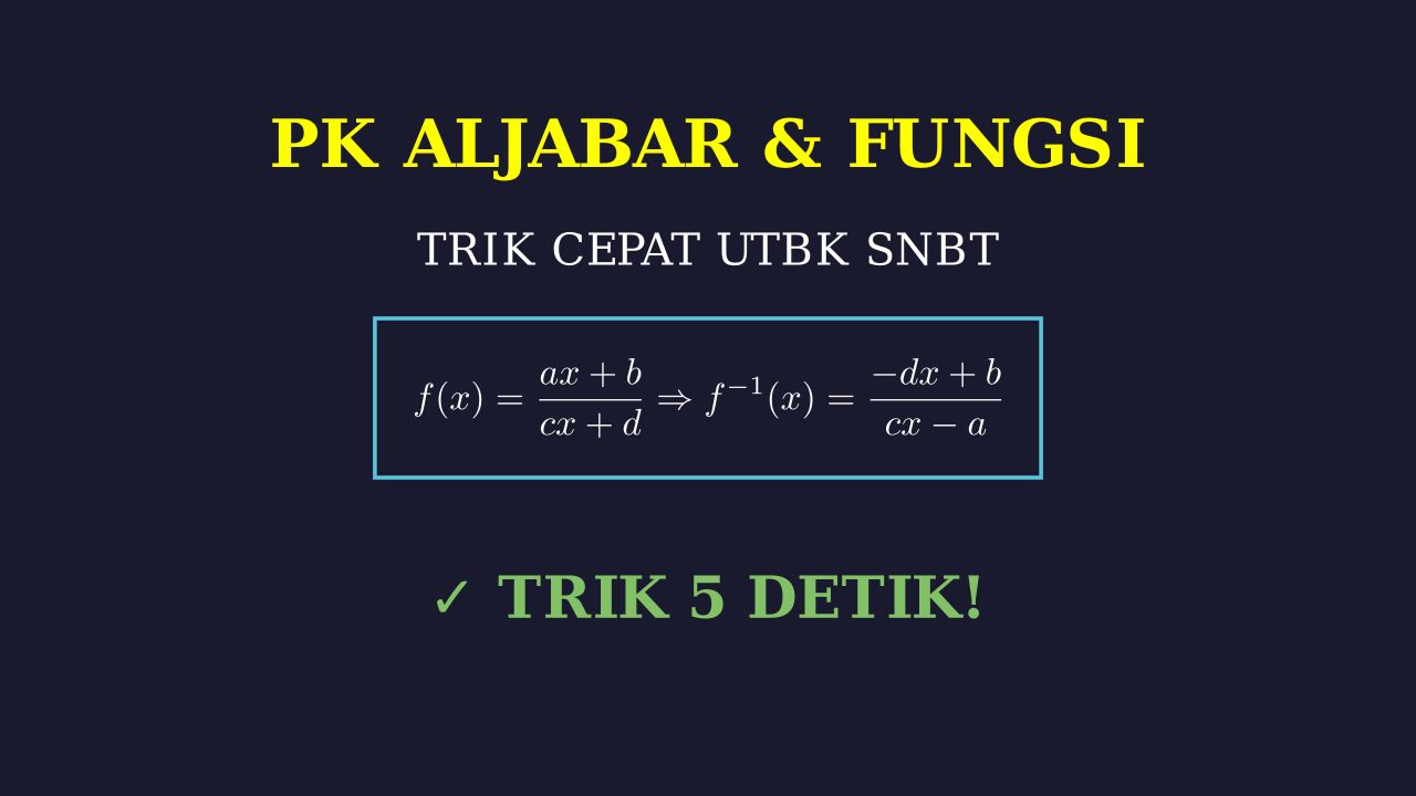 Trik Cepat Selesaikan Soal Matematika