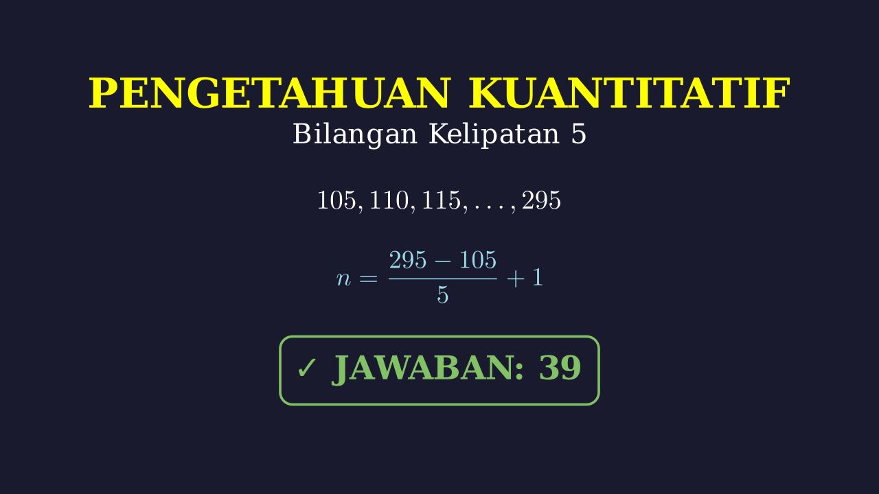 Menghitung Banyak Bilangan Kelipatan 5