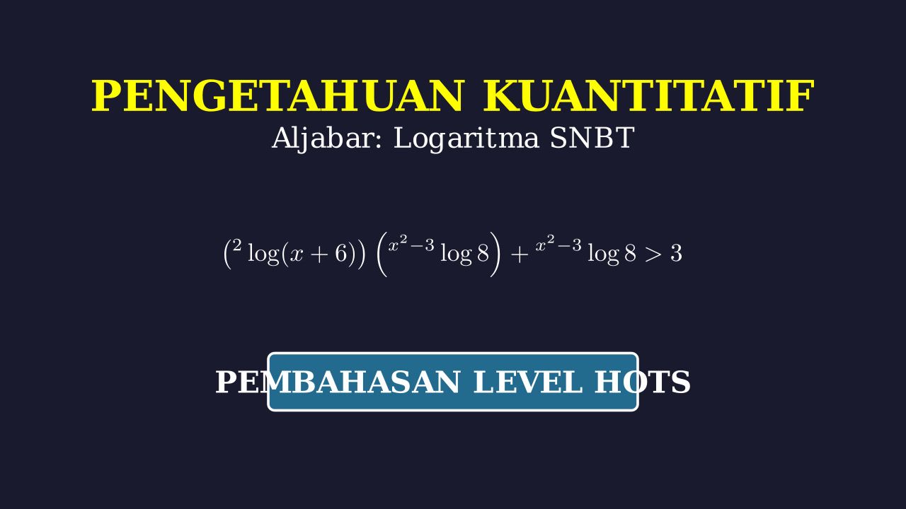 Pertidaksamaan Logaritma: Soal HOTS SNBT