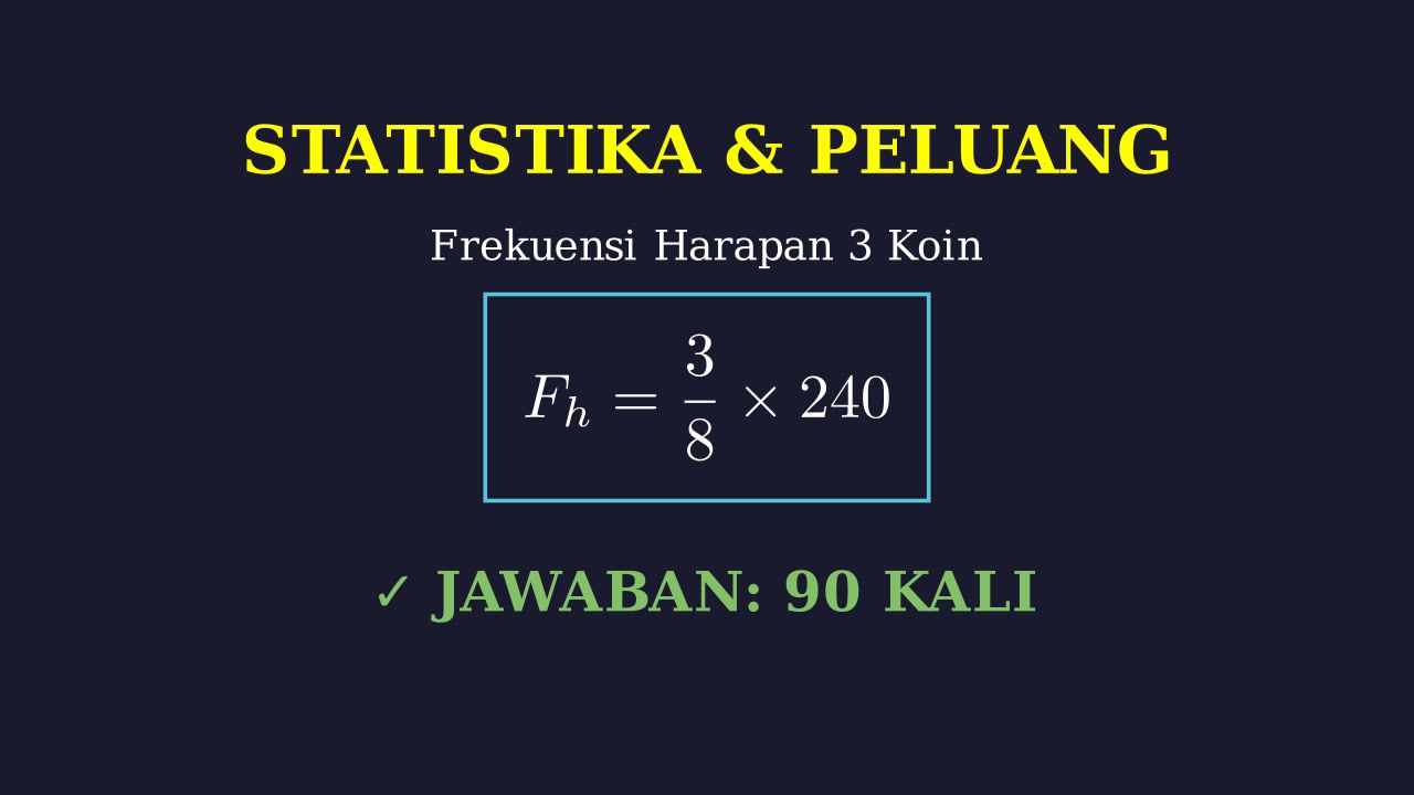 Frekuensi Harapan: Pelemparan Tiga Koin