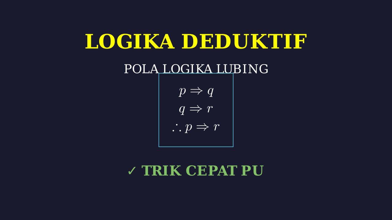 Logika Lubing: Mengasah Logika