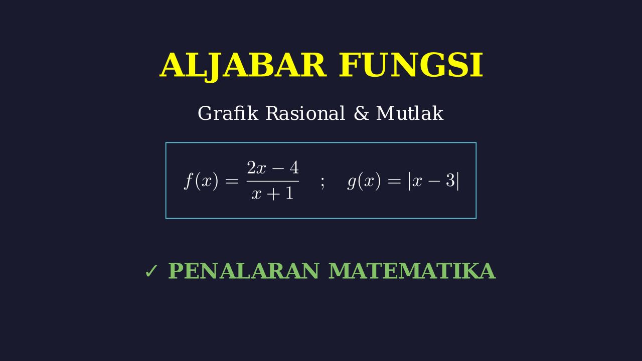 Grafik Fungsi Rasional & Mutlak: Panduan Lengkap