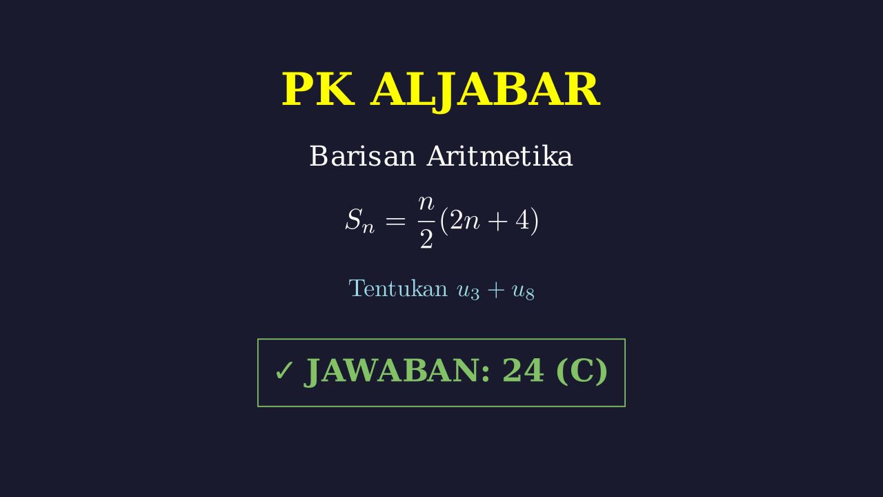 Barisan Aritmetika: Menghitung Nilai Suku