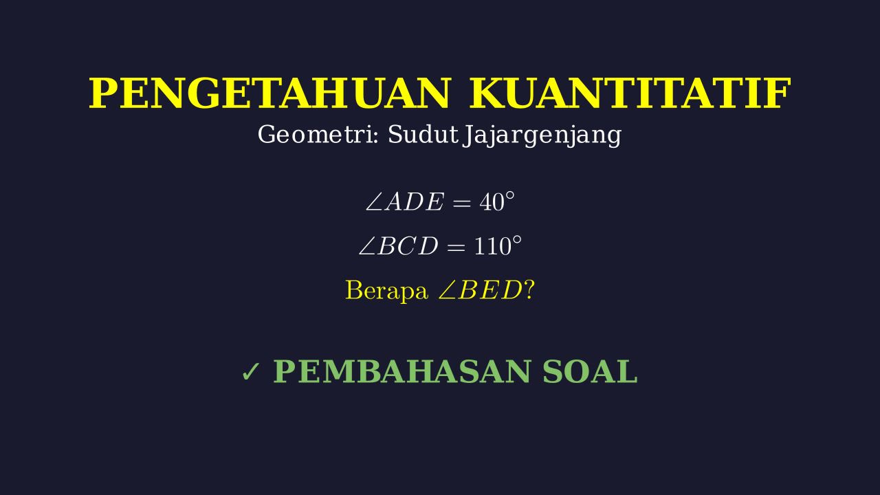 Menghitung Sudut pada Jajargenjang