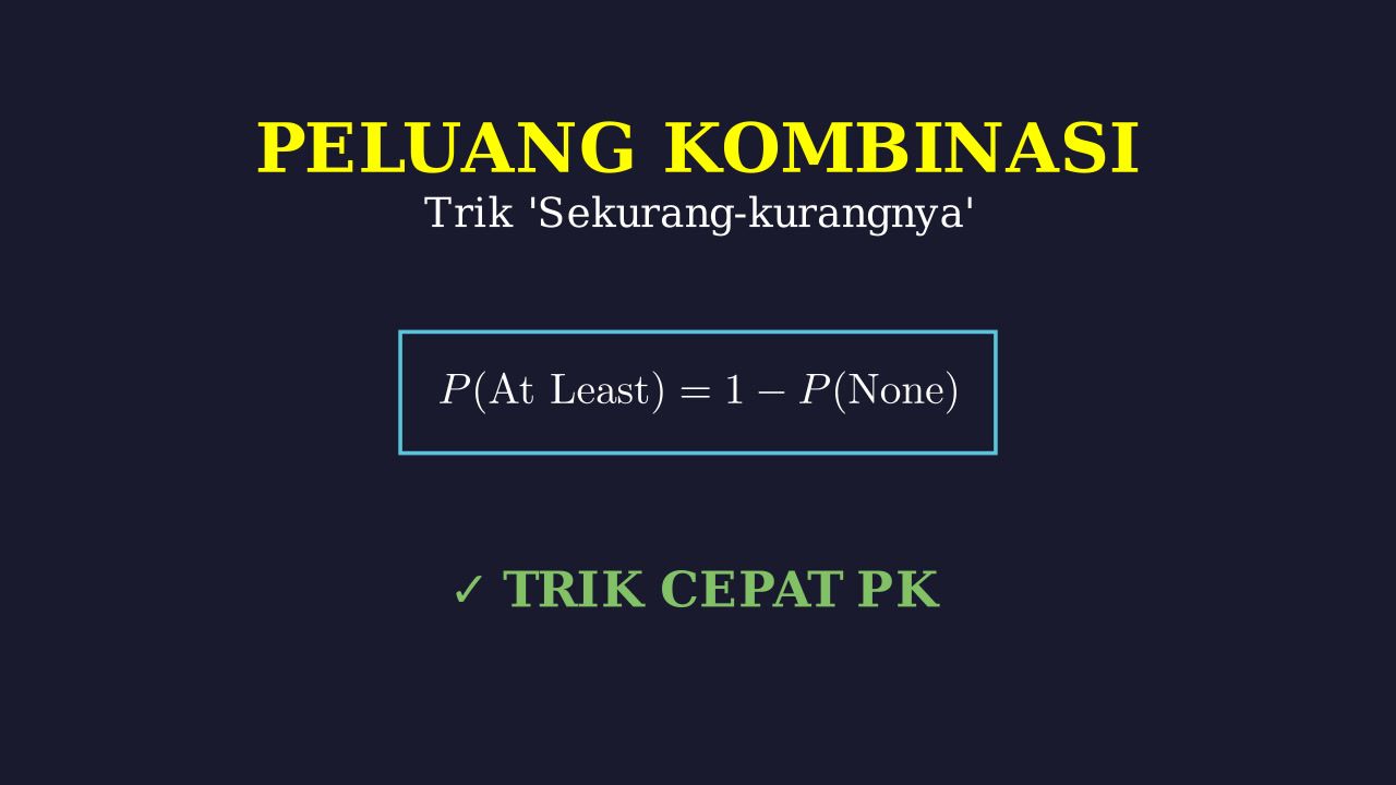 Peluang Kombinasi: Sekurang-kurangnya