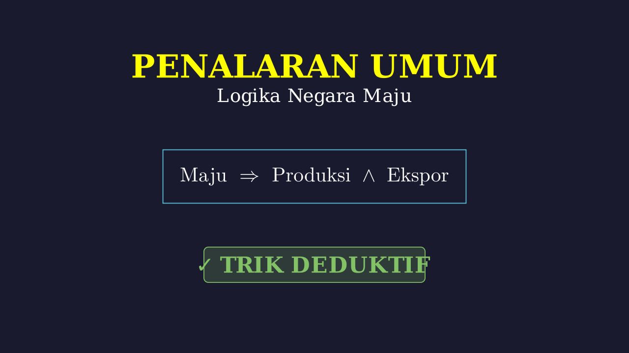 Penalaran Logika: Syarat Negara Maju