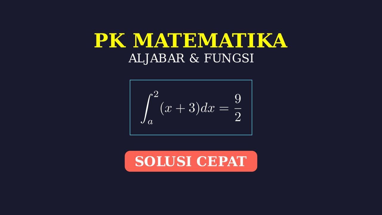 Menentukan Nilai Batas Integral Tentu