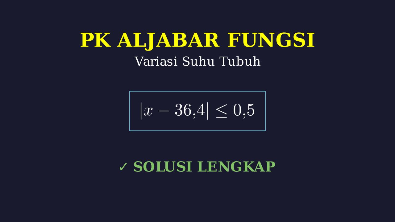 Persamaan Nilai Mutlak: Variasi Suhu Tubuh