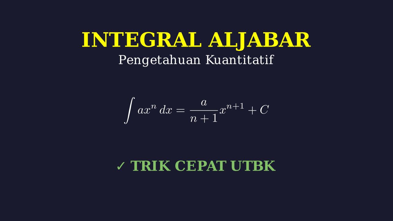 Teknik Dasar Integral