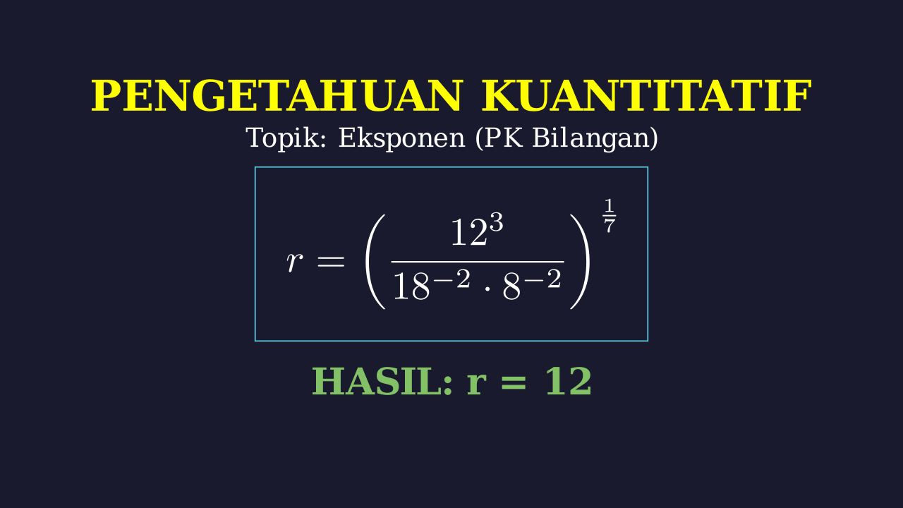 Eksponen: Perbandingan Kuantitas P dan Q
