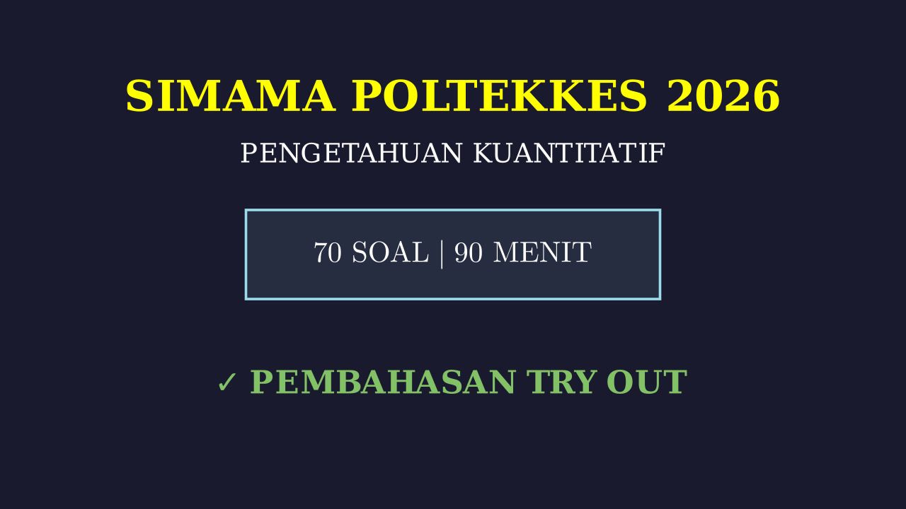 Try Out SIMAMA POLTEKKES 2026: Simulasi CBT