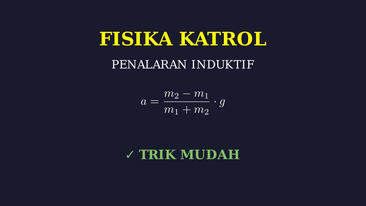 Penyelesaian Soal Fisika: Katrol