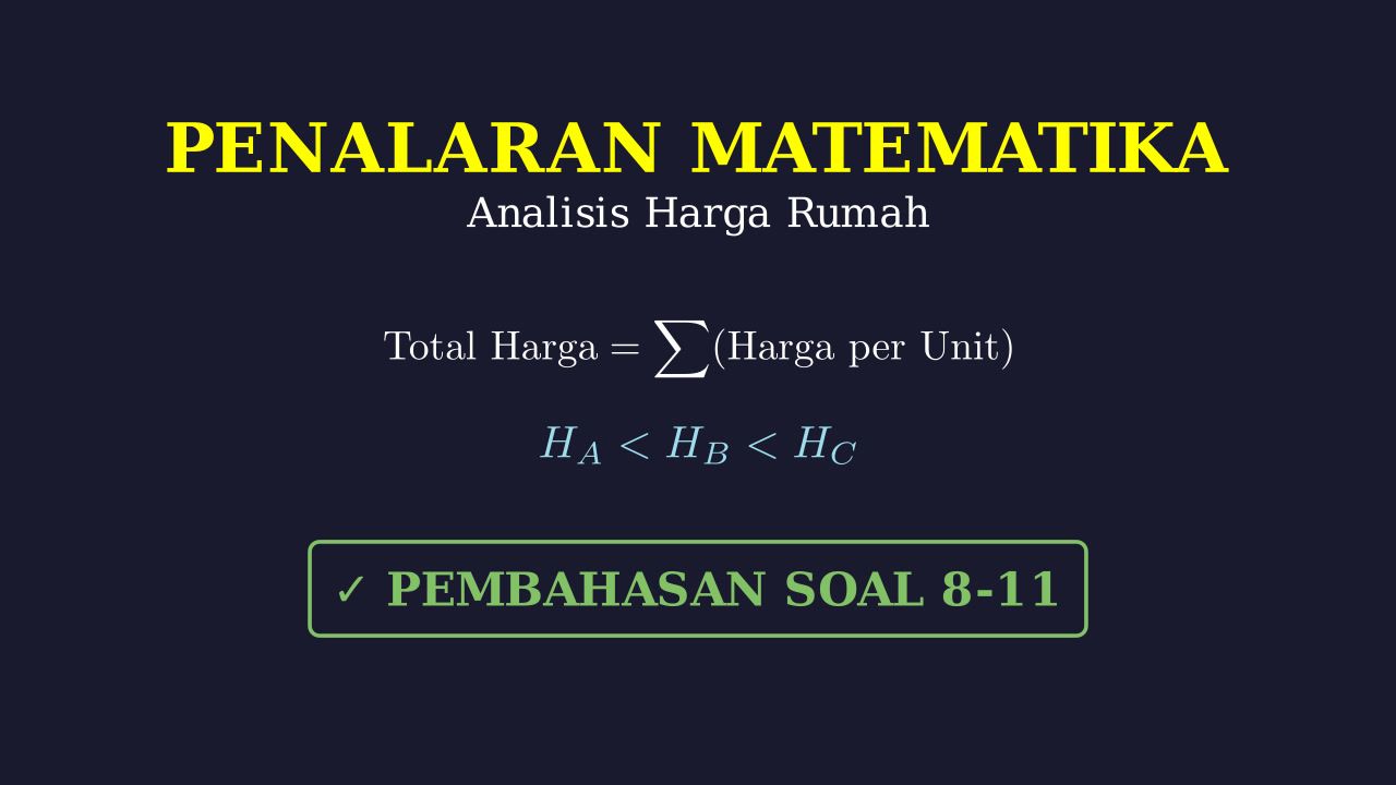 Soal Cerita: Survei Harga Rumah