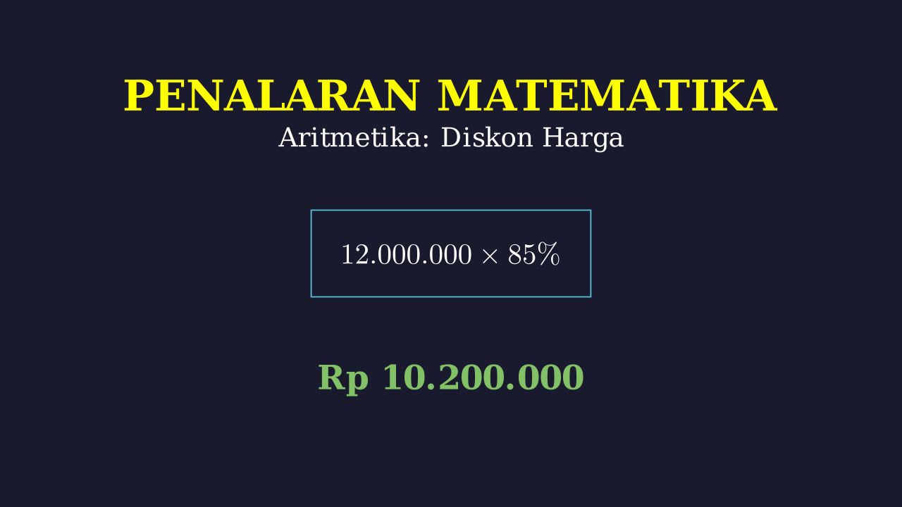 Menghitung Diskon Harga Motor