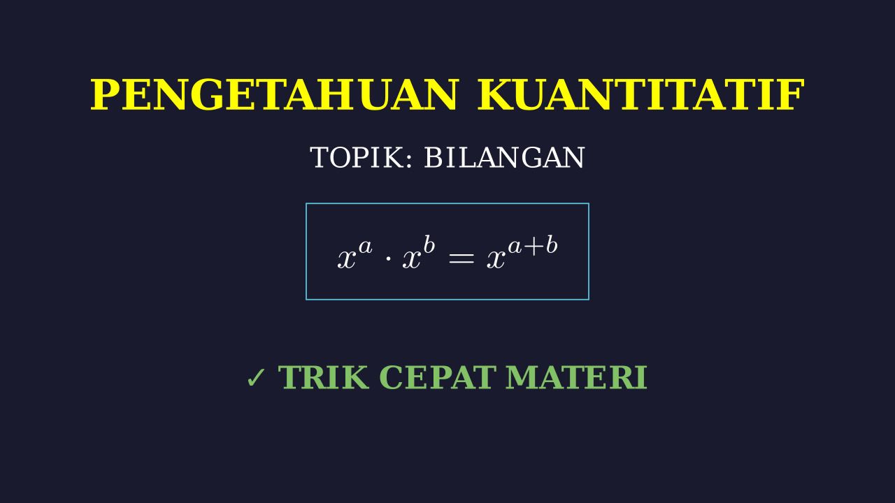 Konsep Dasar Bilangan