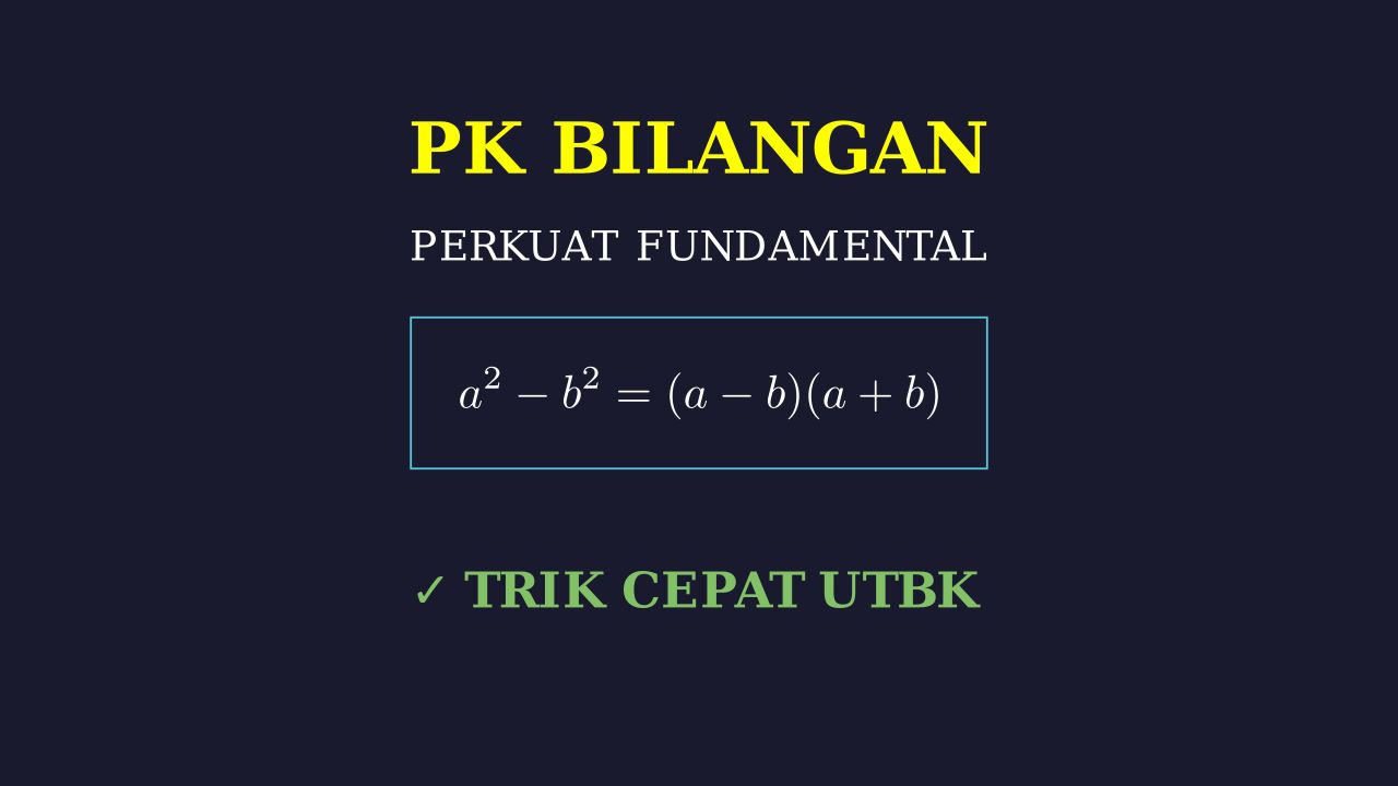 Fundamental Pengetahuan Kuantitatif