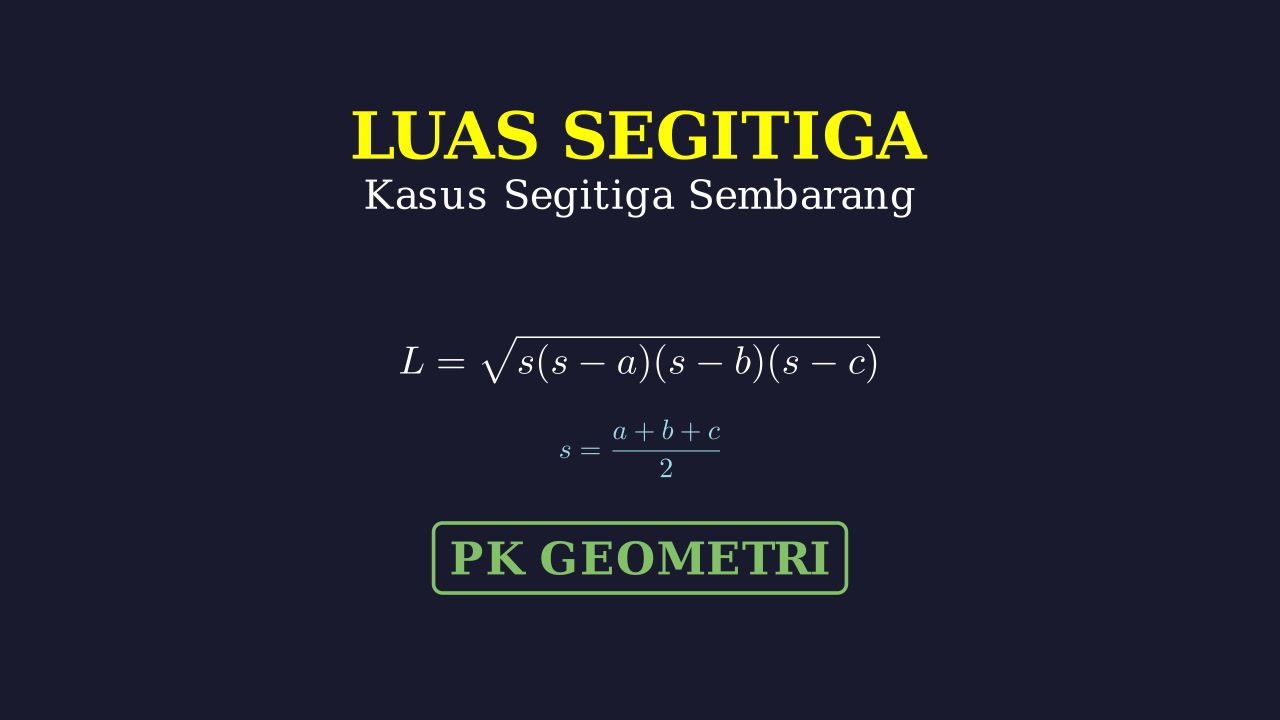 Menghitung Luas Segitiga Sembarang