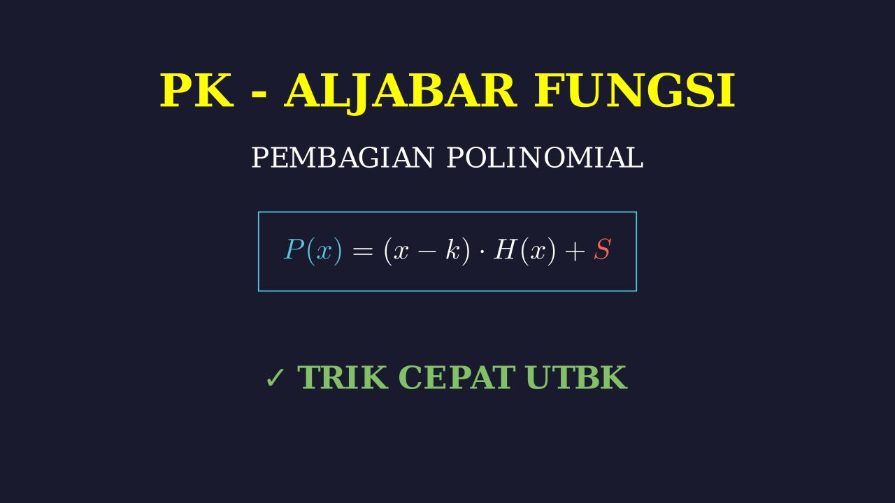 Pembagian Polinomial: Suku Banyak