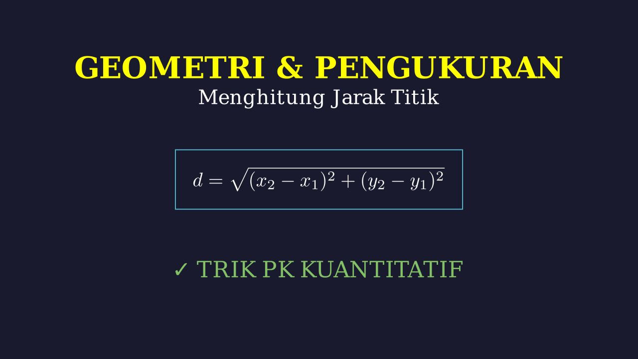 Menghitung Jarak