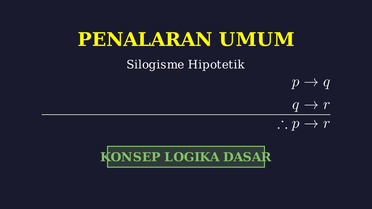 Contoh Silogisme Hipotetik