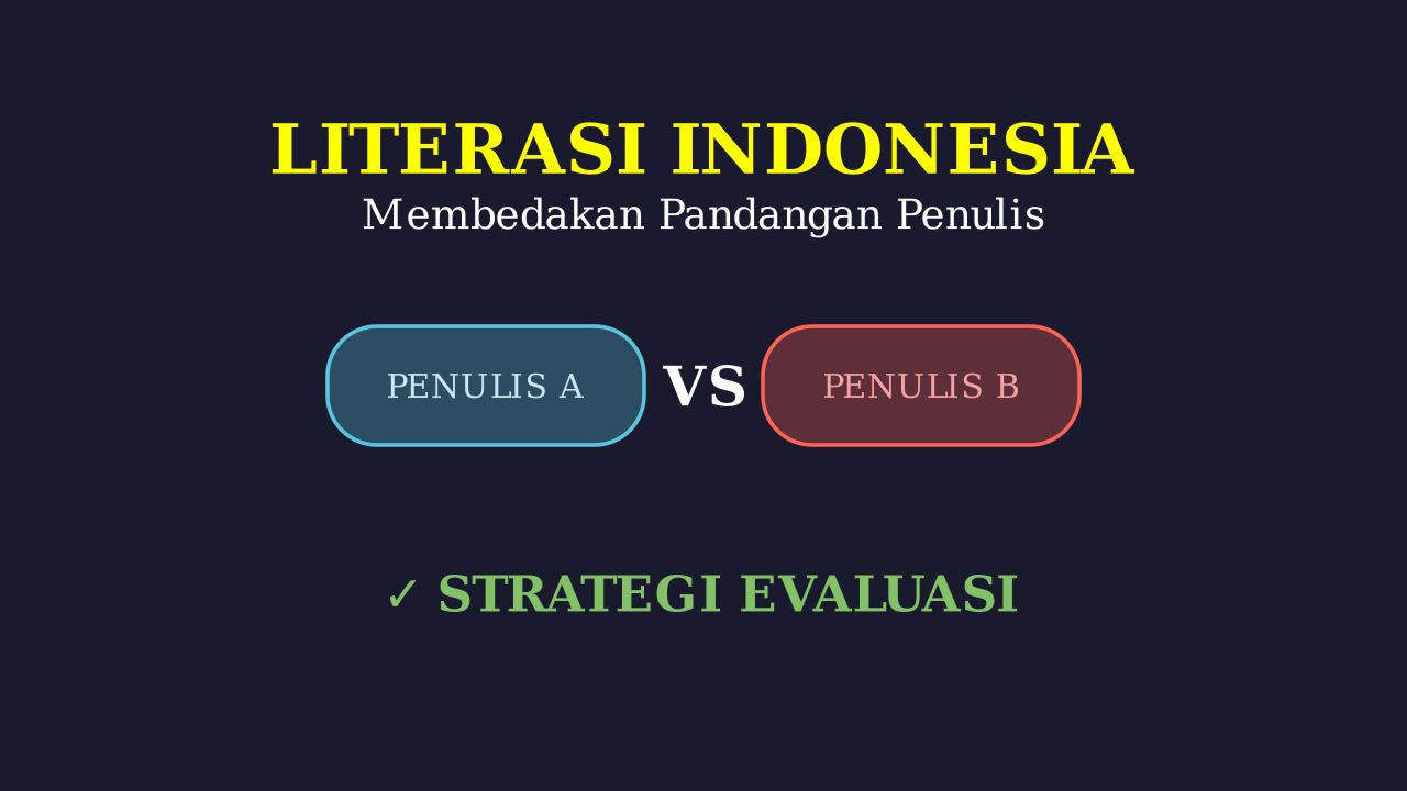 Membedakan Pandangan Penulis
