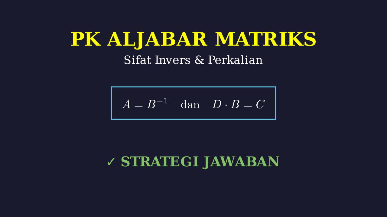 Persamaan dan Invers Matriks