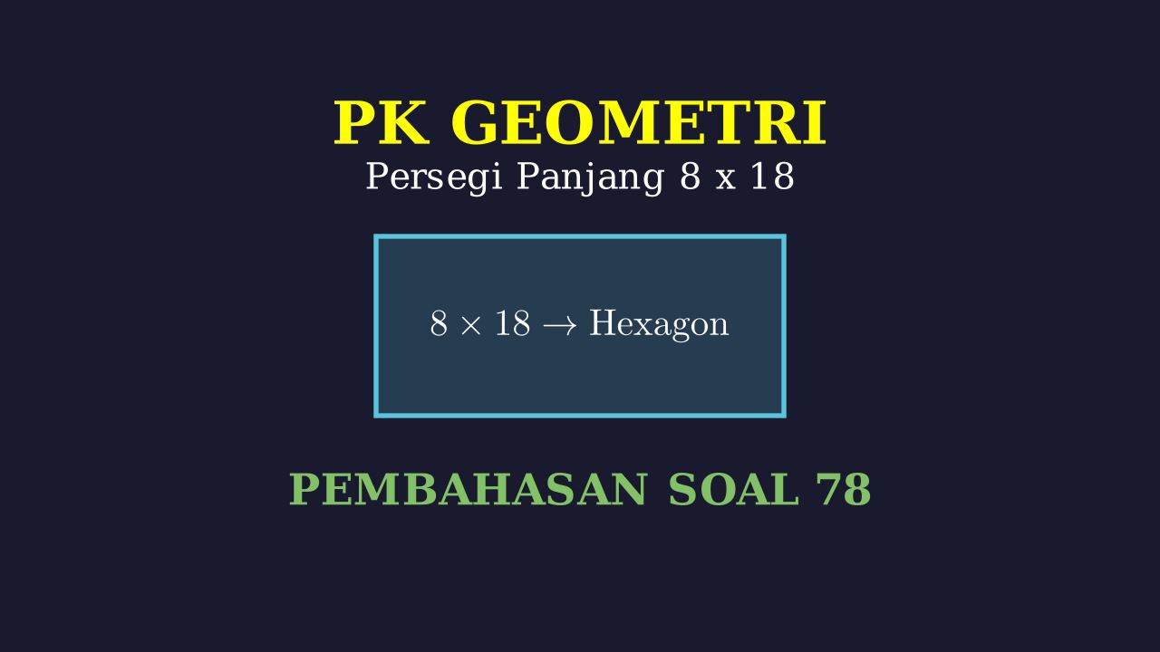 Membagi Persegi Panjang Menjadi Segienam Kongruen