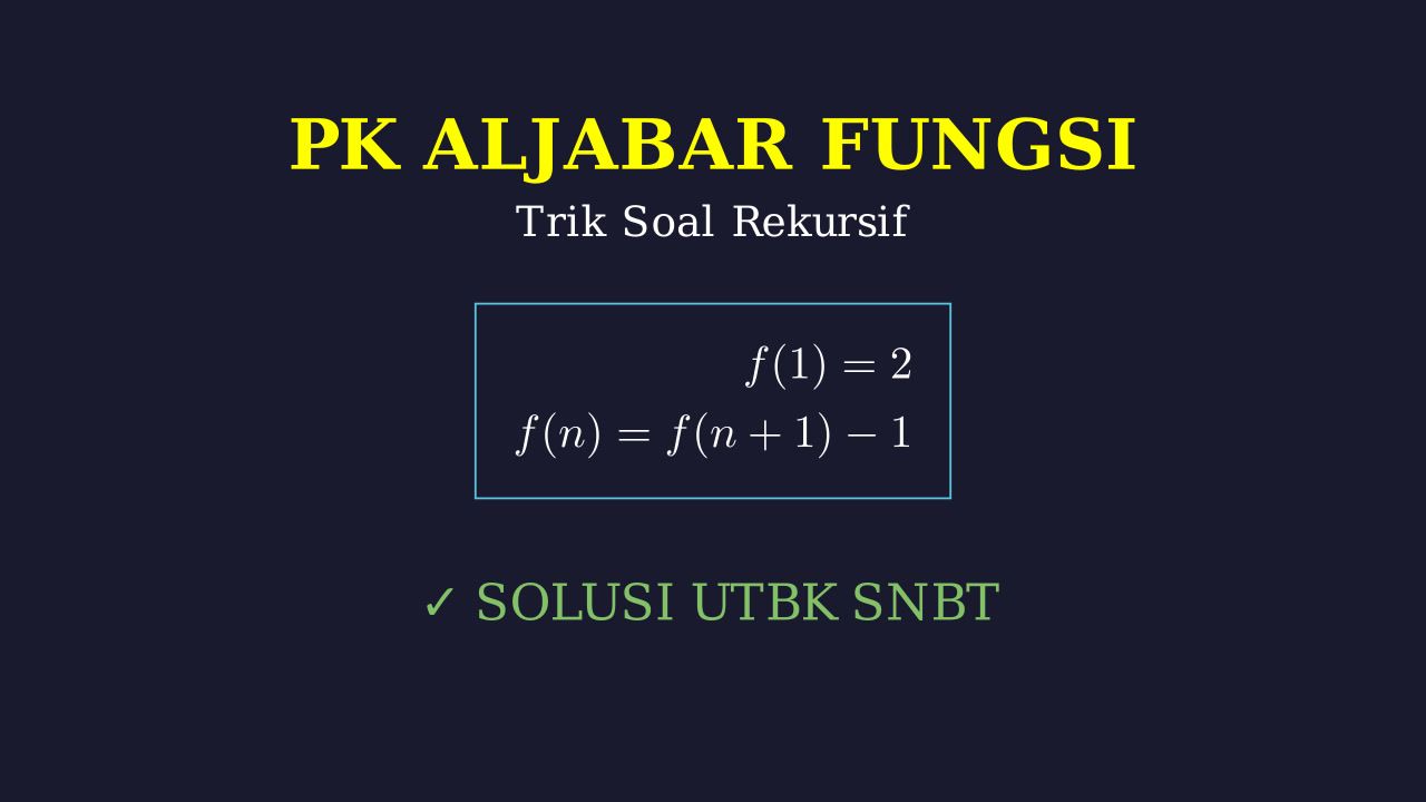 Fungsi Rekursif: Pengetahuan Kuantitatif