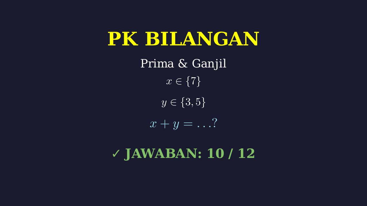 Operasi Bilangan Prima dan Ganjil