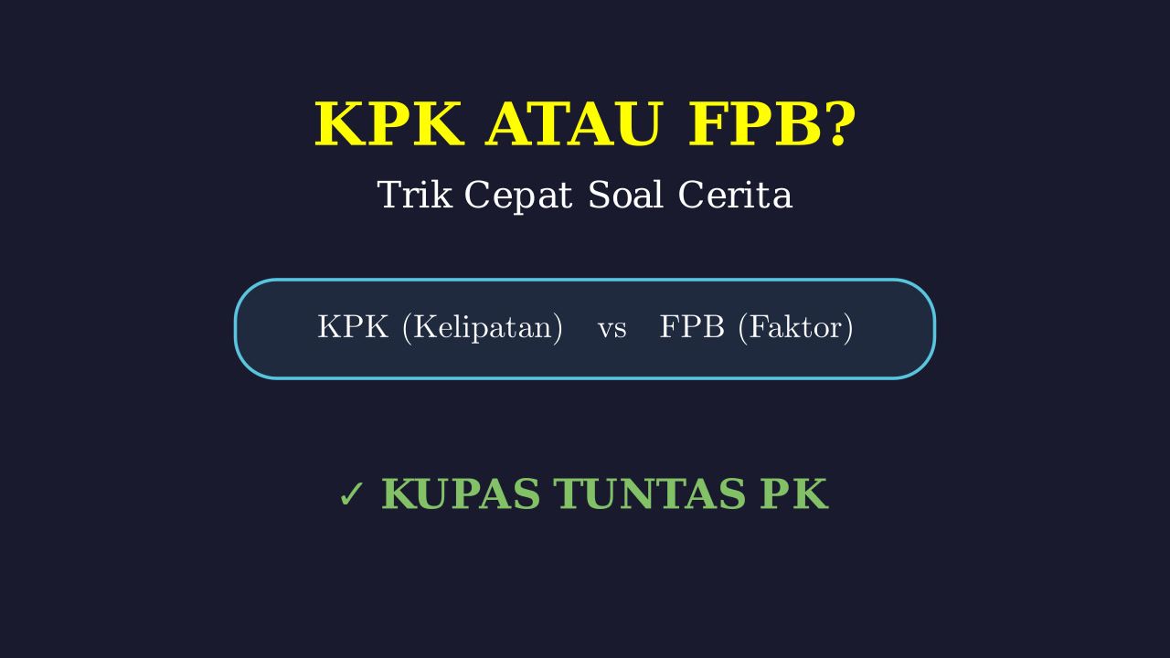 KPK vs FPB: Membedah Soal Cerita