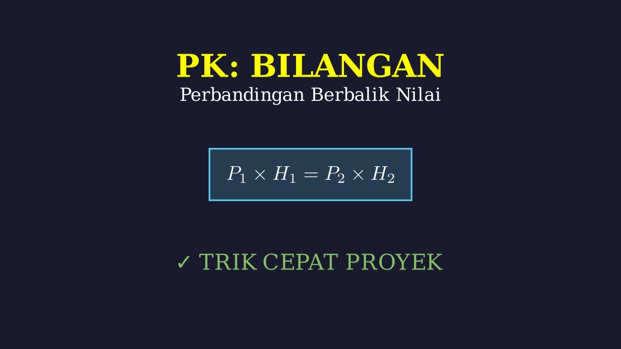 Perbandingan Berbalik Nilai: Soal Pekerja & Hari