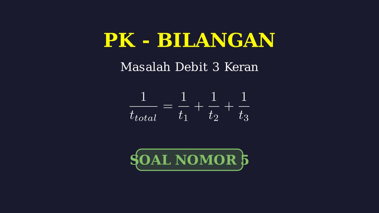 Debit Air: Pengisian Bak Mandi