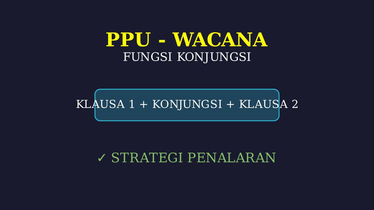 Fungsi Konjungsi