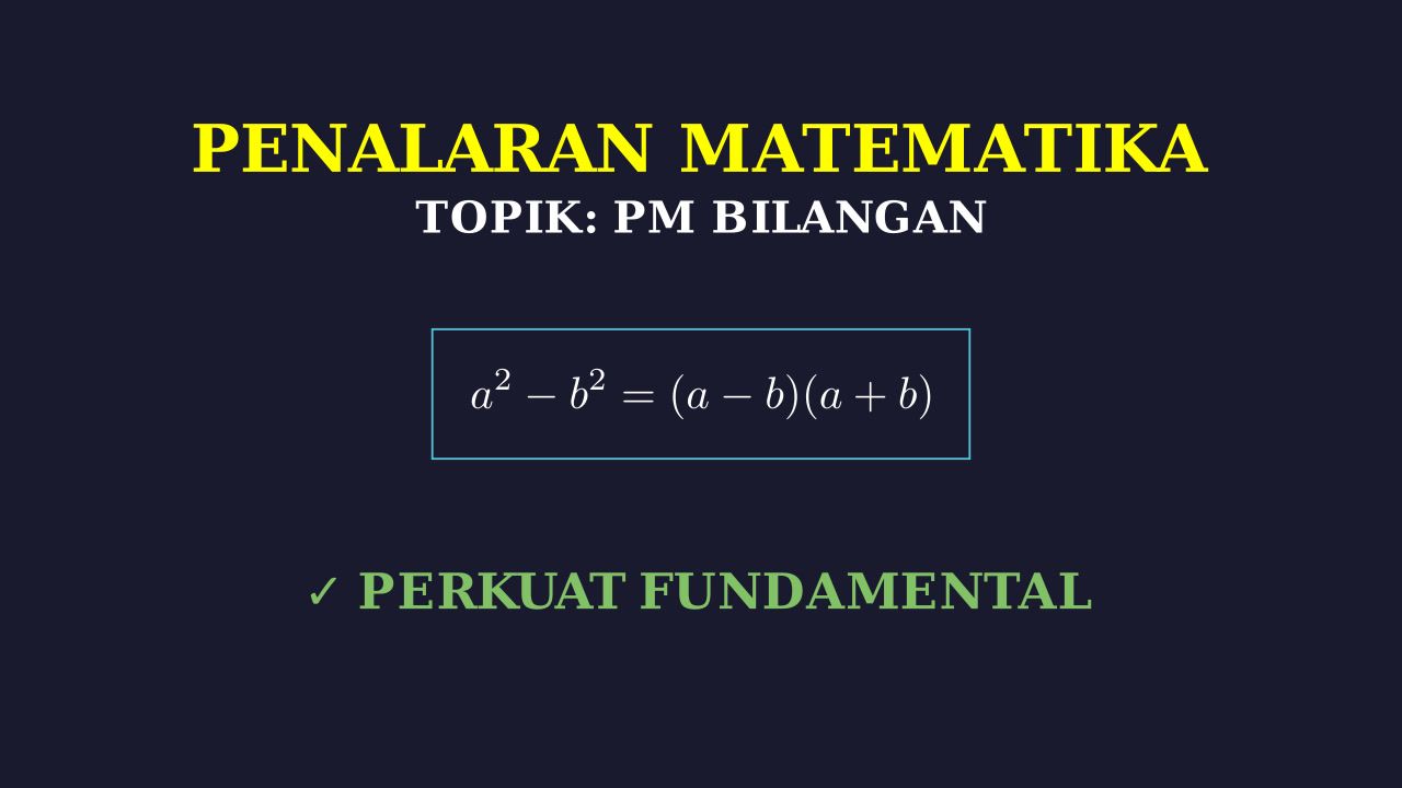 Fundamental Penalaran Matematika