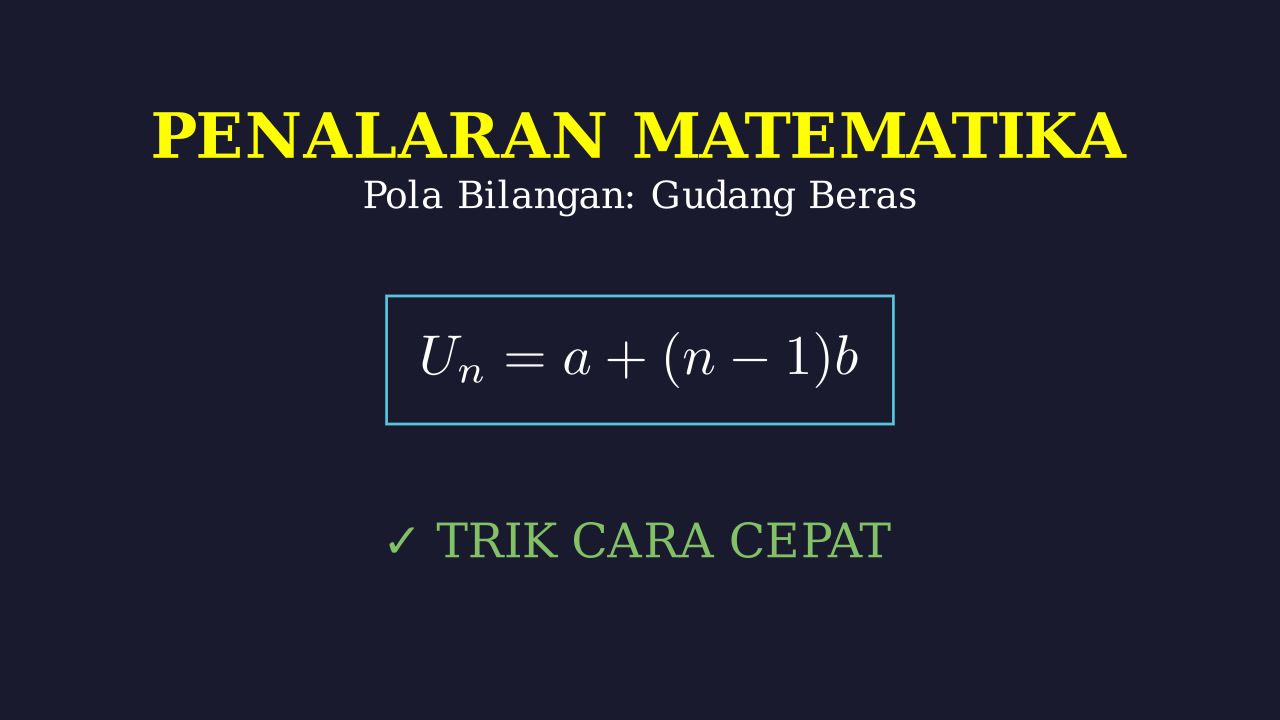 Soal Cerita: Pasokan Gudang Beras