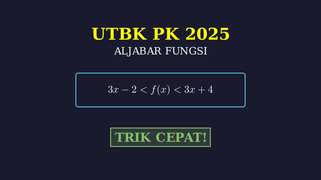 UTBK 2025: Pertidaksamaan Fungsi PK