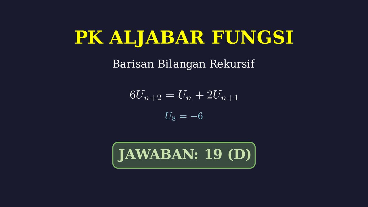 Menyelesaikan Soal Barisan Rekursif