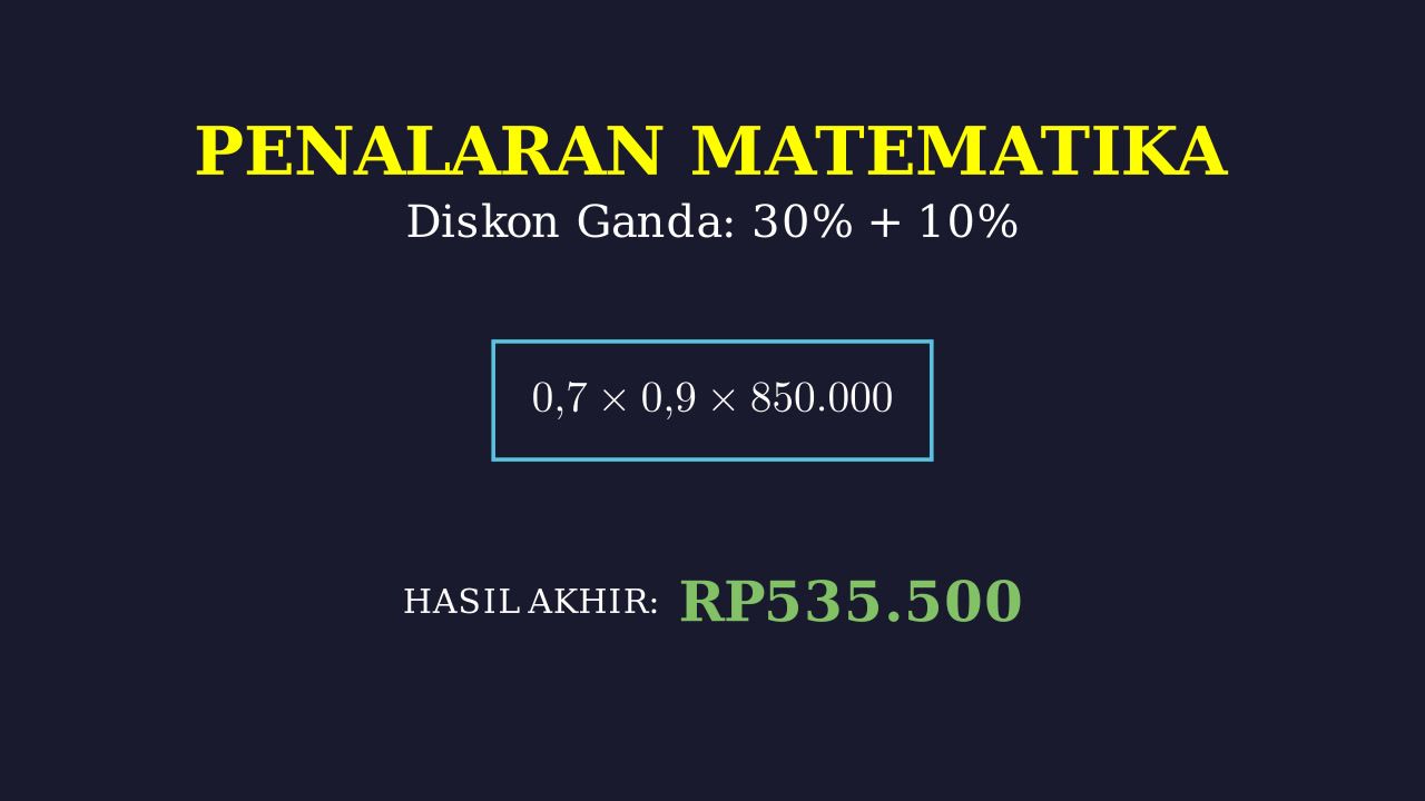 Menghitung Diskon Ganda (Compound Discount)