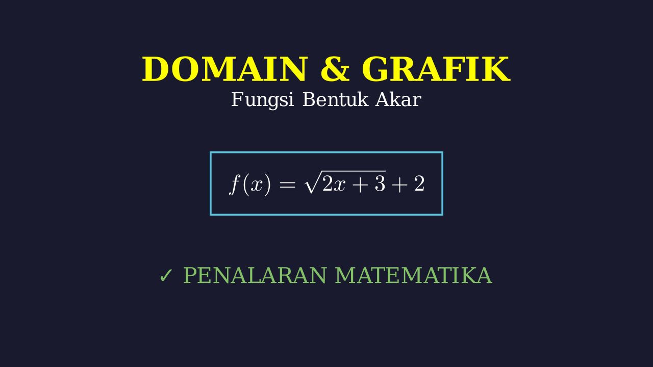 Domain dan Grafik Fungsi Akar