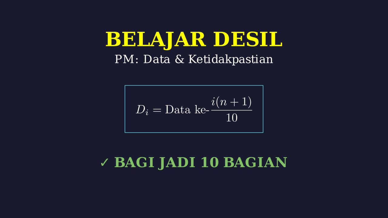 Mengenal Desil: Pembagian Data