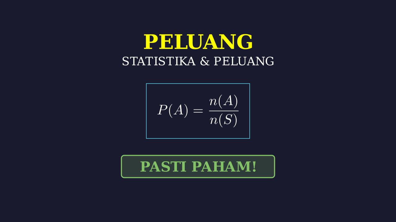 Peluang: Konsep Dasar & Seru