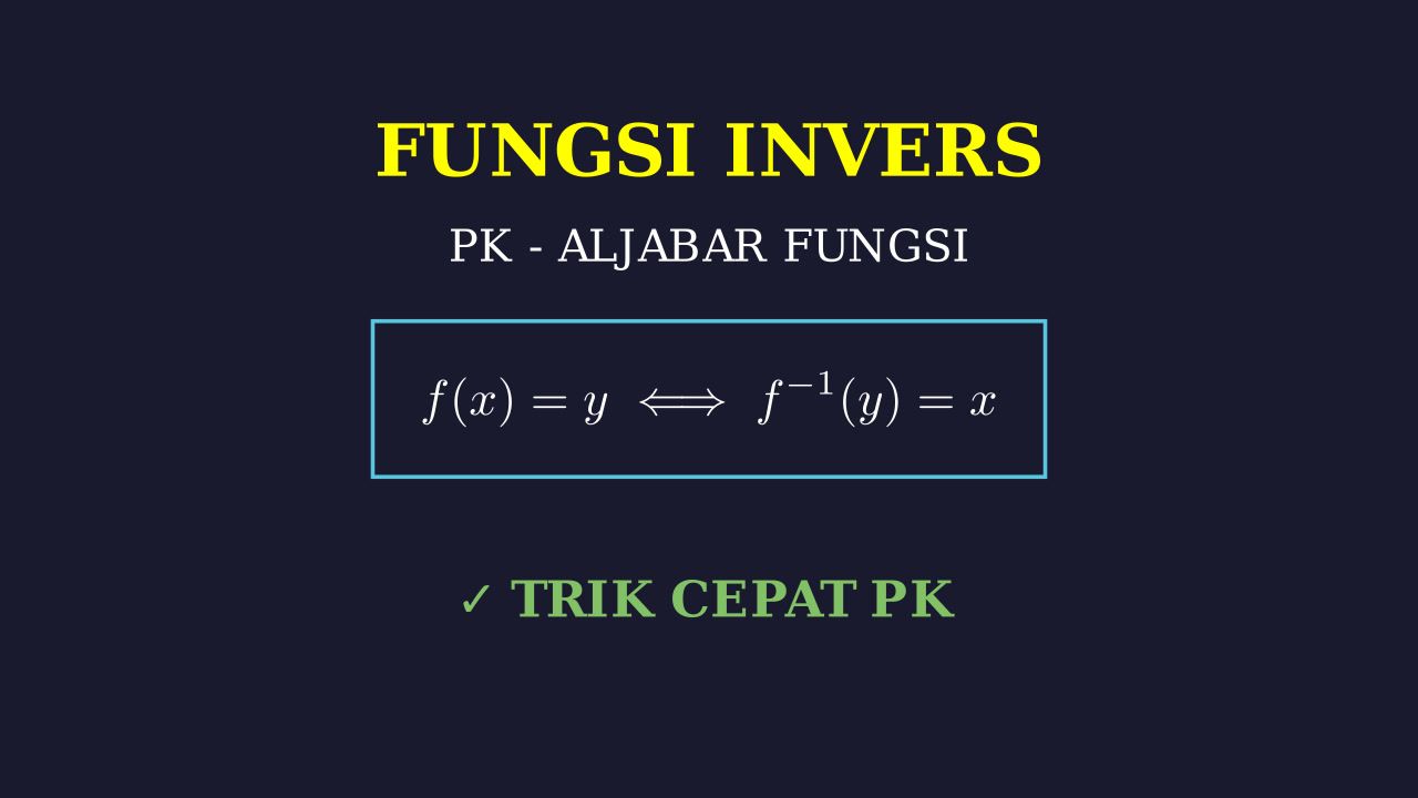 Memahami Konsep Fungsi Invers