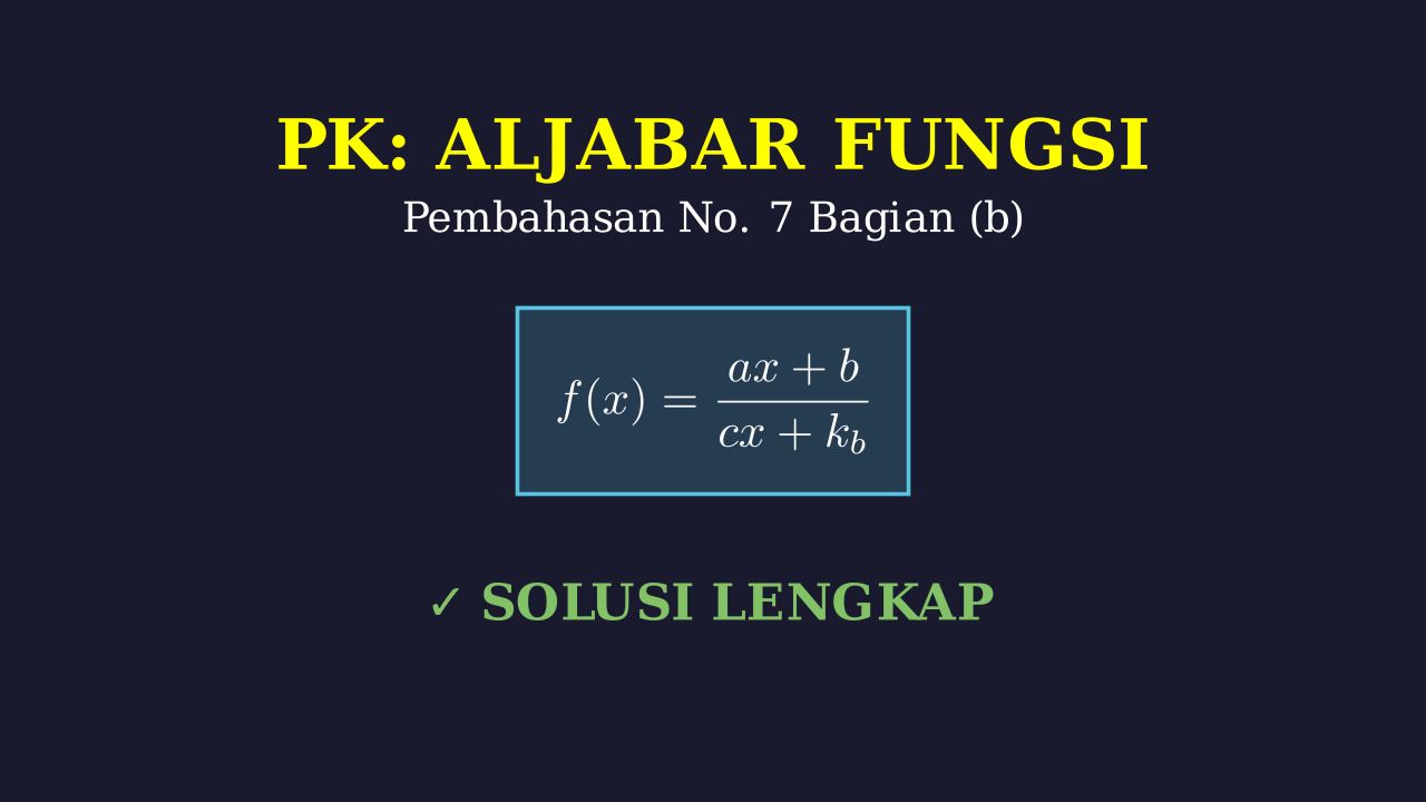Penyelesaian Soal 7b & Data Kb