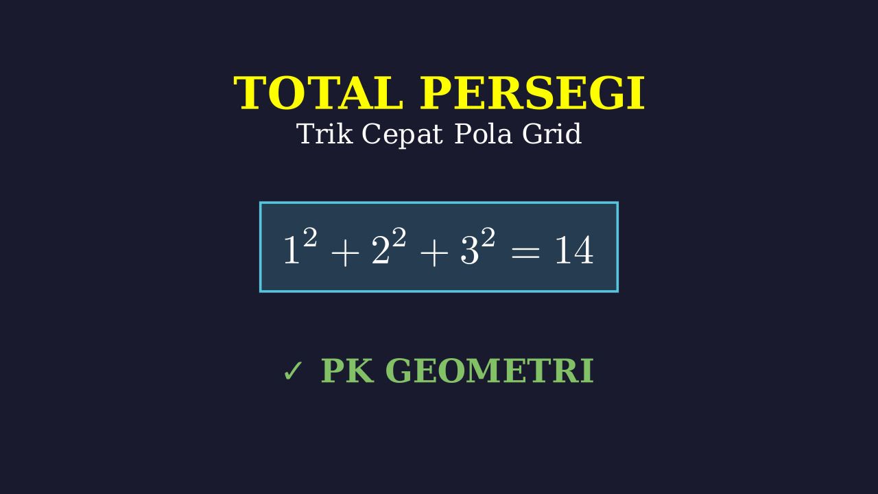 Menghitung Total Persegi dalam Grid