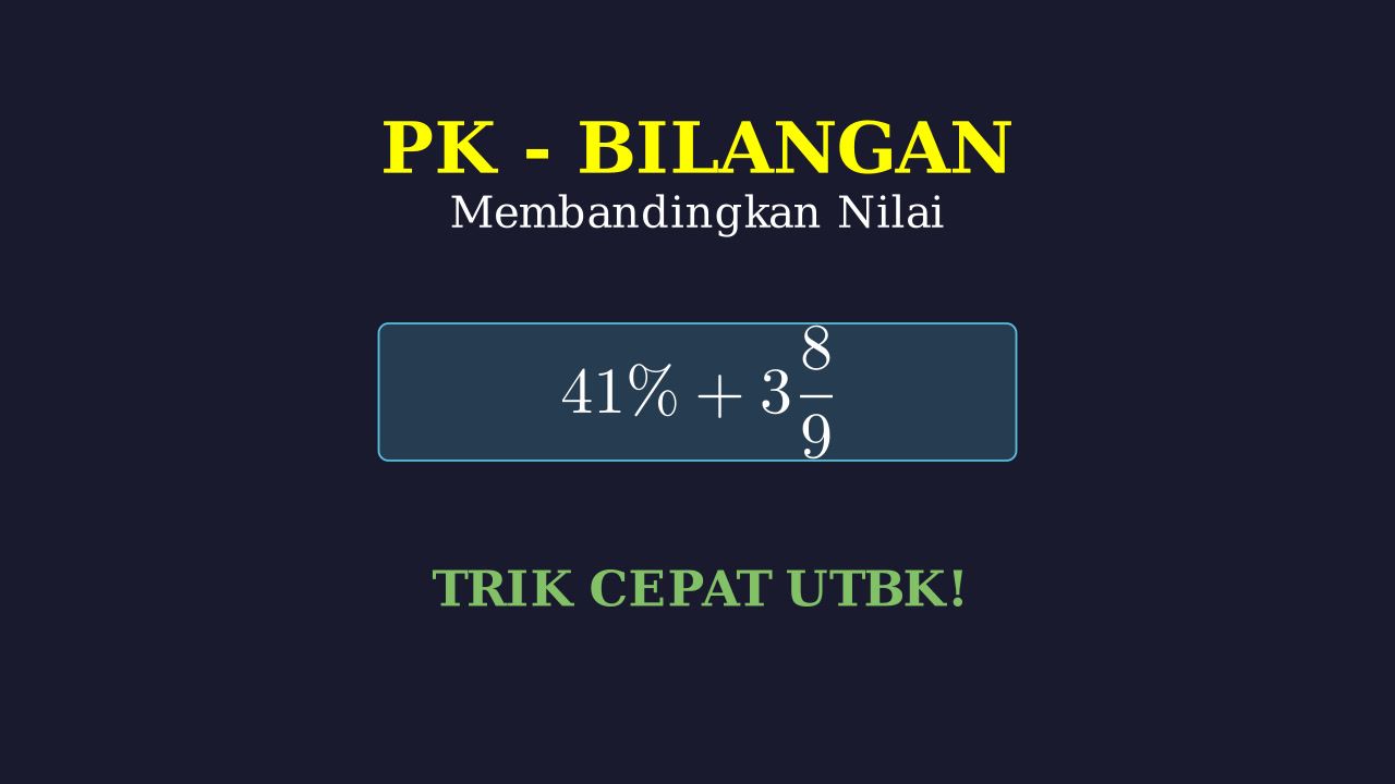 Menentukan Nilai Lebih Besar