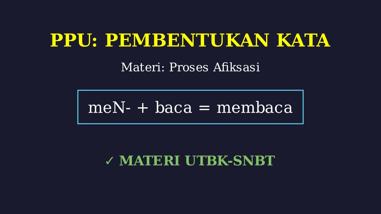 Afiksasi: Pembentukan Kata